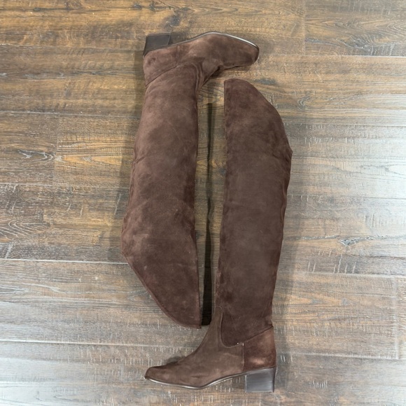 Kenneth Cole New York Brown Suede Over The Knee Boots Size 6 Women - Picture 2 of 7